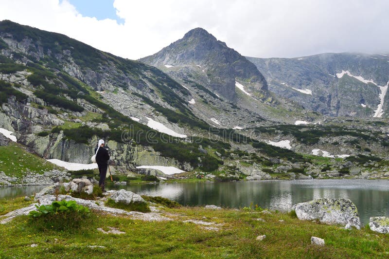 Bulgarian Bagpiper in Mountain Stock Photo - Image of folk, folklore ...