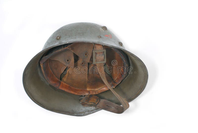 Bulgaria at the WWII Bulgarian battle helmet. (M36)(1936). Bulgarian standard battle helmet during the Second World Two (were three types - A,B,C,). Path on white background. Types conflict stock images, royalty-free photos and pictures