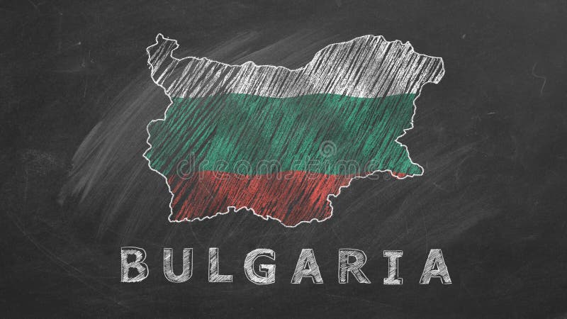 Bulgarije. getekende en geanimeerde illustratie.