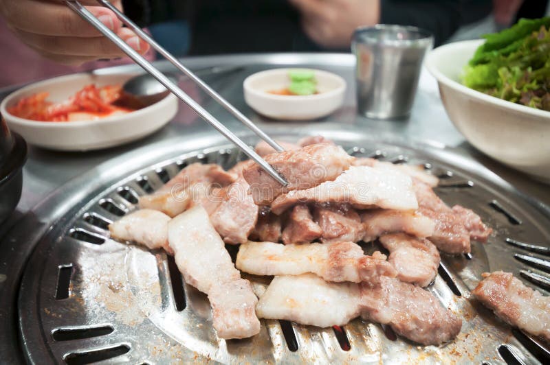 Charcoal Grill Pork stock image. Image of meat, belly 50067139