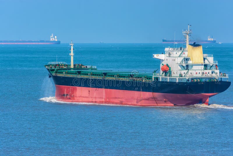 Bulk Carrier Vessel in Ballast Underway Stock Image Image of harbor, merchant 185967173