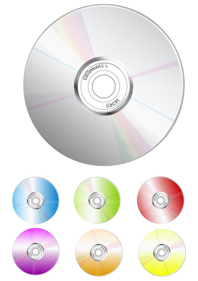 Bulk cd-color stock illustration