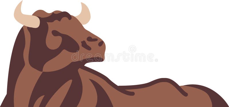 Bull abstracta stock de ilustración Bull abstracta stock de ilustración