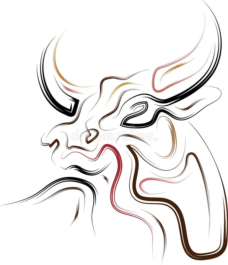 Bull astratto illustrazione vettoriale Bull astratto illustrazione vettoriale