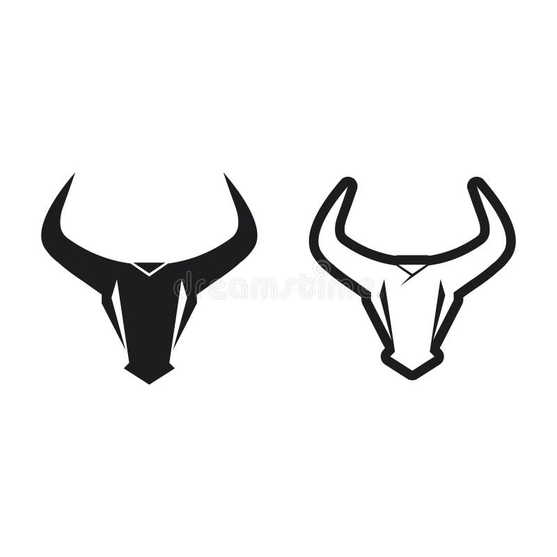 Bull Horn Cow and Buffalo Logo and Symbol Template Icons App Stock Bull Horn Cow and Buffalo Logo and Symbol Template Icons App Stock
