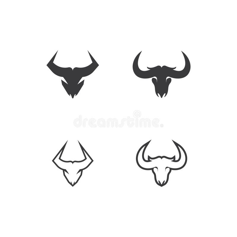 Bull Horn Logo Vector Template Stock Illustration Illustration of
