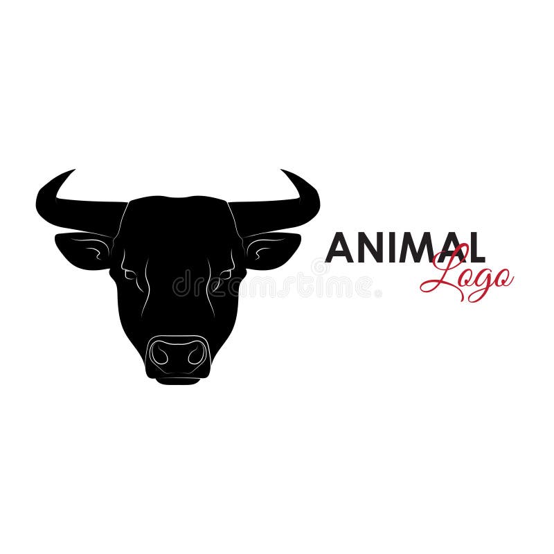 Bull icon logo symbol vector vector illustration