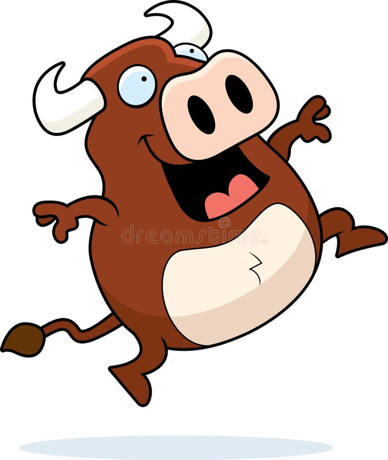 Bull Jumping stock illustration Bull Jumping stock illustration