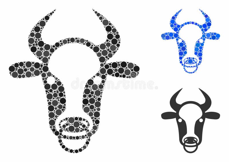 Bull Ring Composition Icon of Circles Stock Vector Illustration of