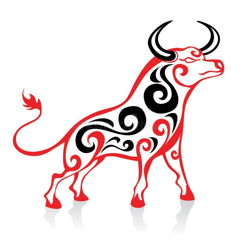 Bull Tattoo Stock Vector Illustration Of Decoration Tribal