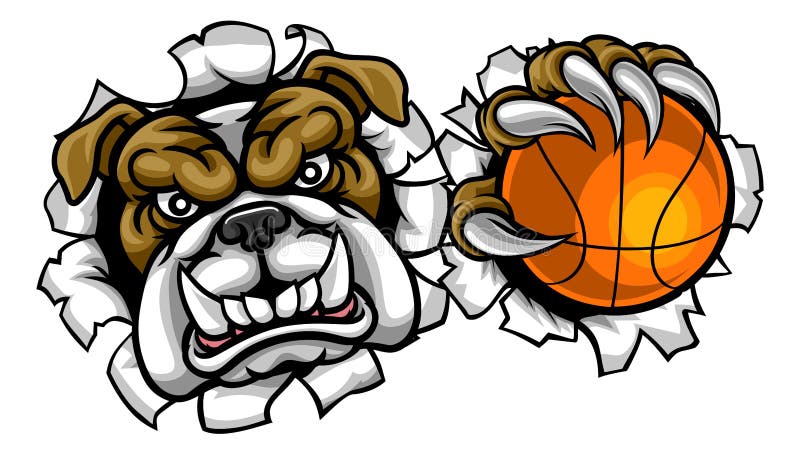 Bulldog Basketball Sports Mascot