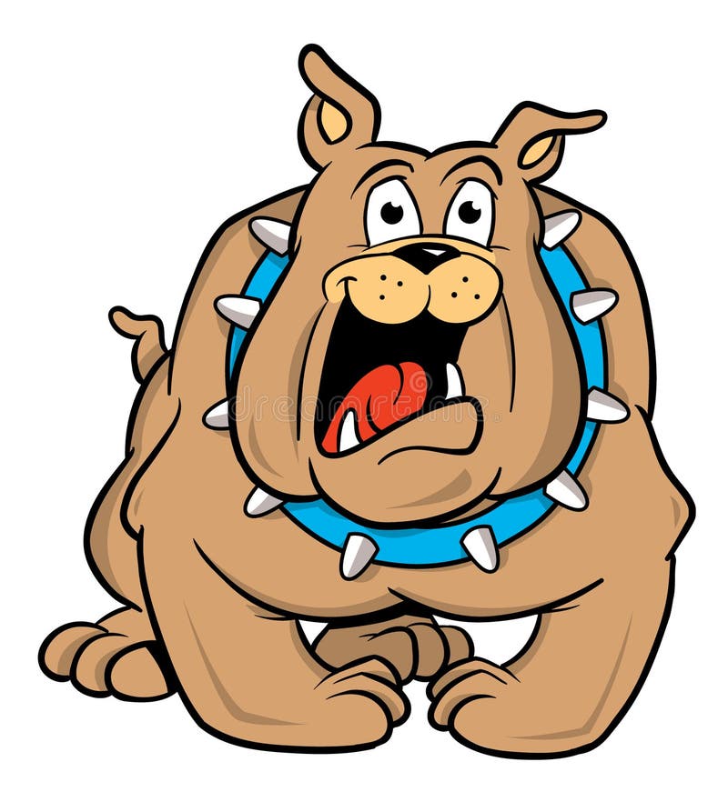 Bulldog cartoon illustration vector illustration Bulldog cartoon illustration vector illustration