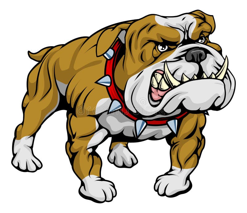 Bulldog Clipart Illustration Stock Vector - Illustration of angry