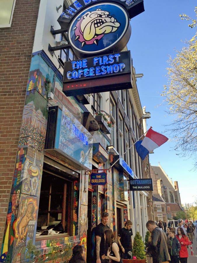 The Bulldog coffeeshops in Amsterdam, Netherlands.