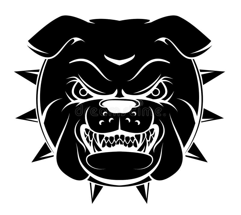 Bulldog Head stock vector. Illustration of background - 47879178