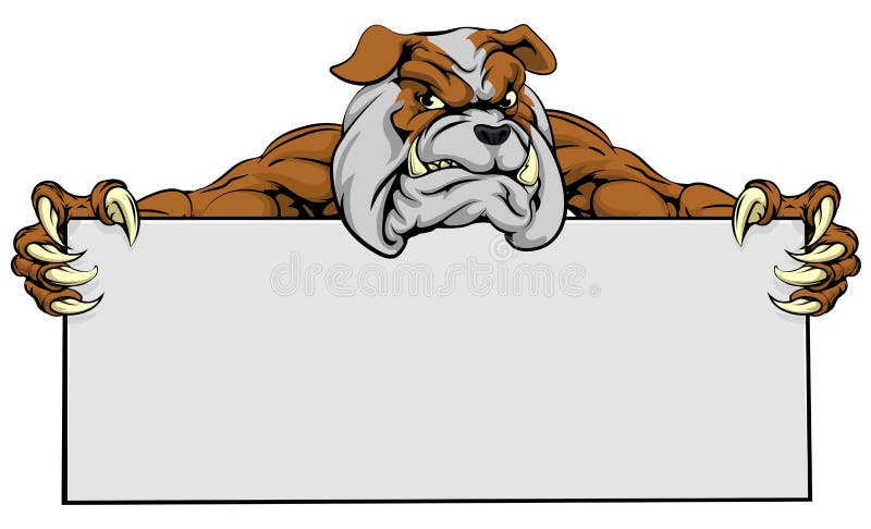 Bulldog Sports Mascot Sign