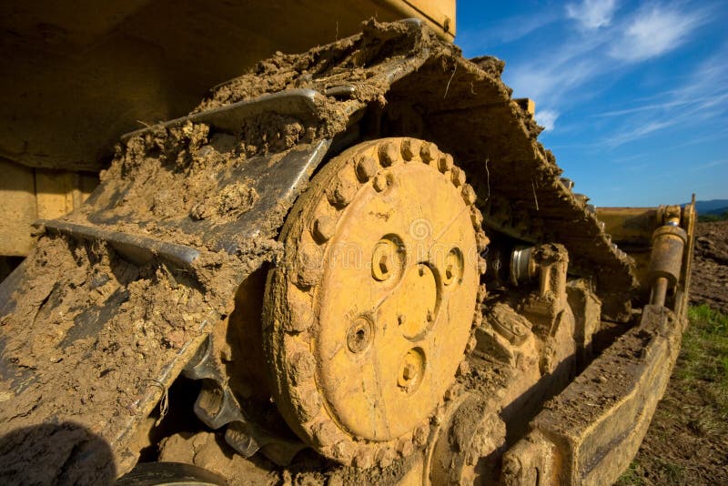 Bulldozer stock photo