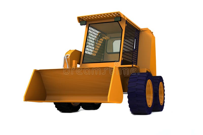 Bulldozer on wheels