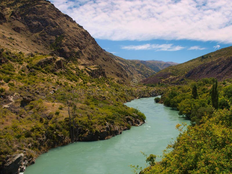 The Majestic Buller River Enters the West Coast Buller Gorge. Stock ...