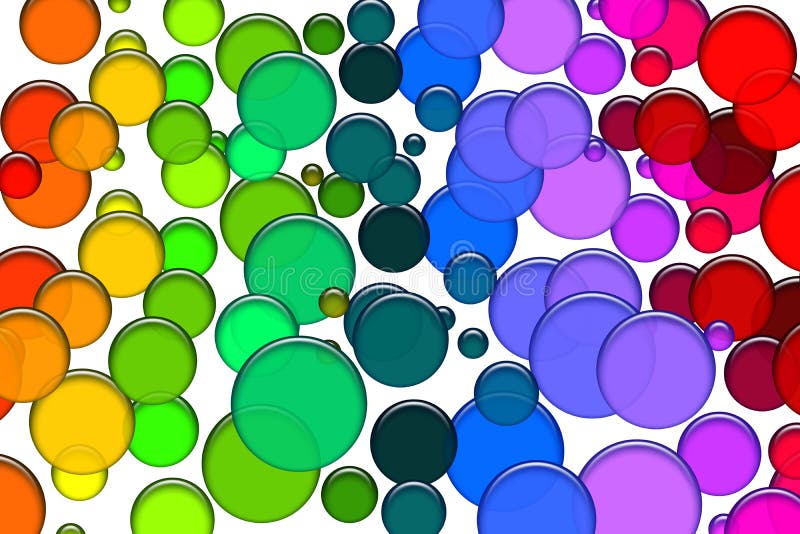 Bulles colorées illustration libre de droits Bulles colorées illustration libre de droits
