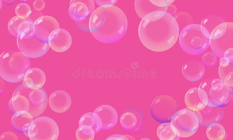 Bulles sur un fond rose image libre de droits Bulles sur un fond rose image libre de droits