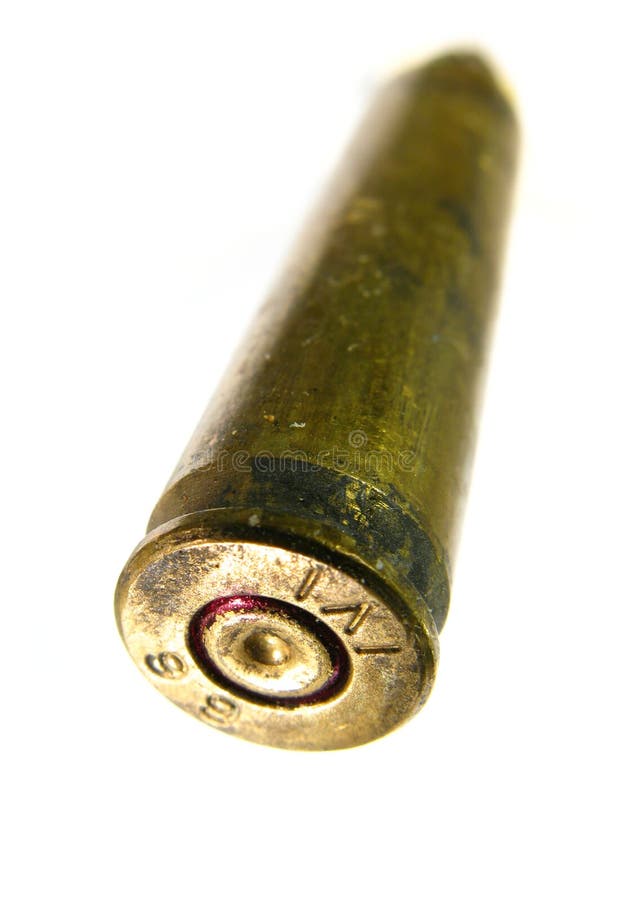 Large Brass Bullet Stock Photo, Picture and Royalty Free Image