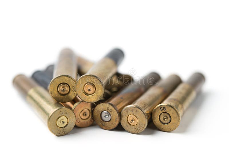 Bullets and brass casings Stock Photo - Alamy