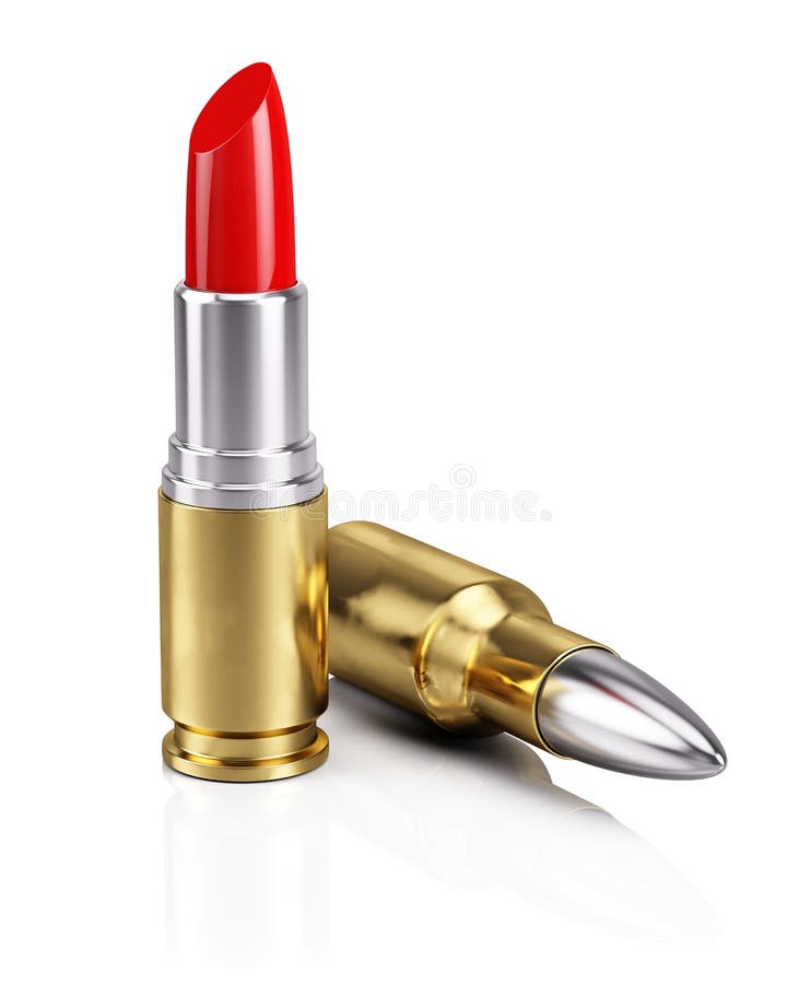 Bullet Lipstick on white - Killing Beauty Concept