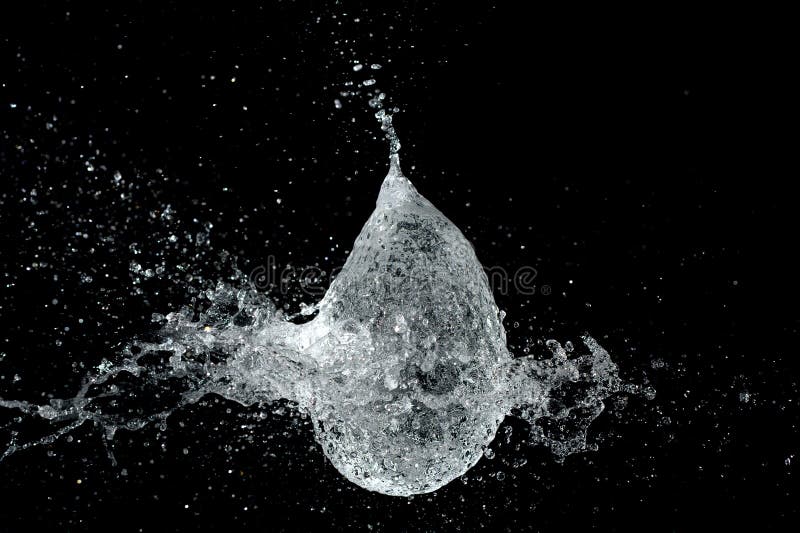 Bullet through Water Balloon Stock Image Image of splash, spraying