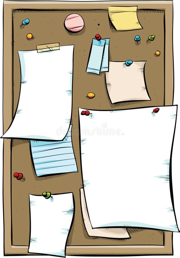Blank Cork Notice Board Stock Illustrations 627 Blank Cork Notice