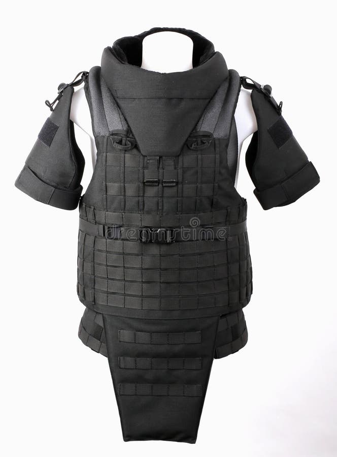 White bulletproof vest stock photo. Image of woman, object 22505260