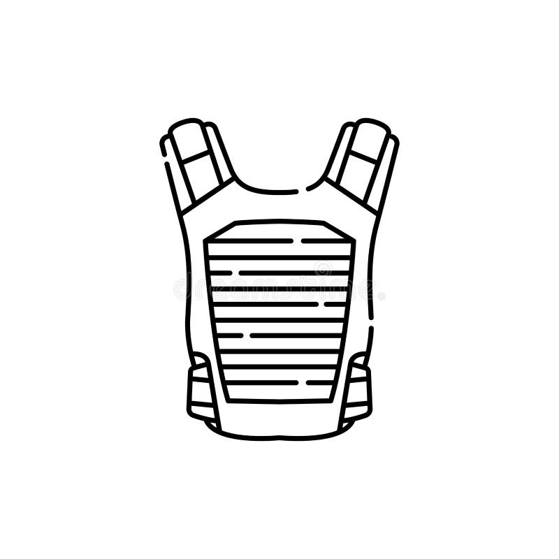 Bulletproof Vest Color Line Icon. Disability. Isolated Vector Element ...