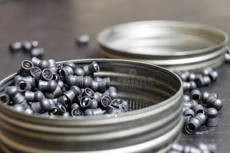 Bullets for Air Guns. Photo Bullets Closeup Stock Image Image of