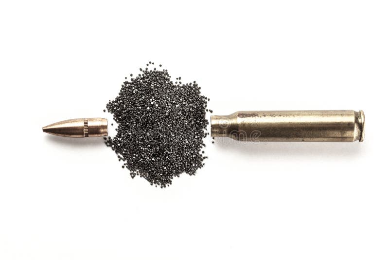 Gunpowder and Bullet stock image. Image of ammunition 86501297