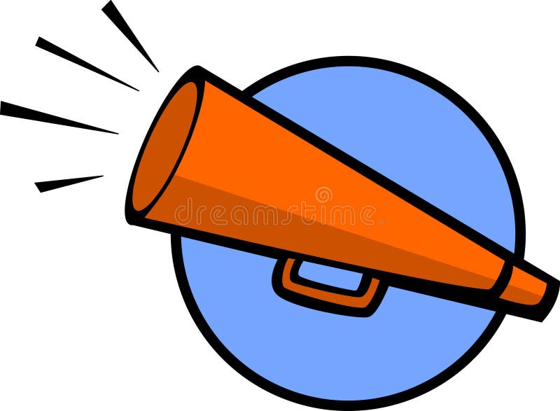 Bullhorn advertising symbol isolated cartoon 1505093 Vector Art at