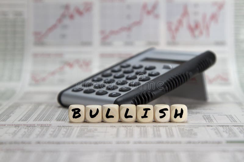 Bullish stock market royalty free stock photography