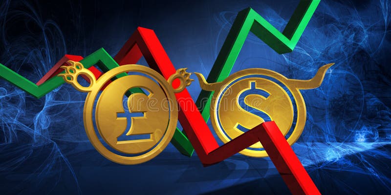 Bullish Usd To Bearish Gbp Currency Editorial Stock Image bullish-usd-to-bearish-gbp-currency-editorial-stock-image