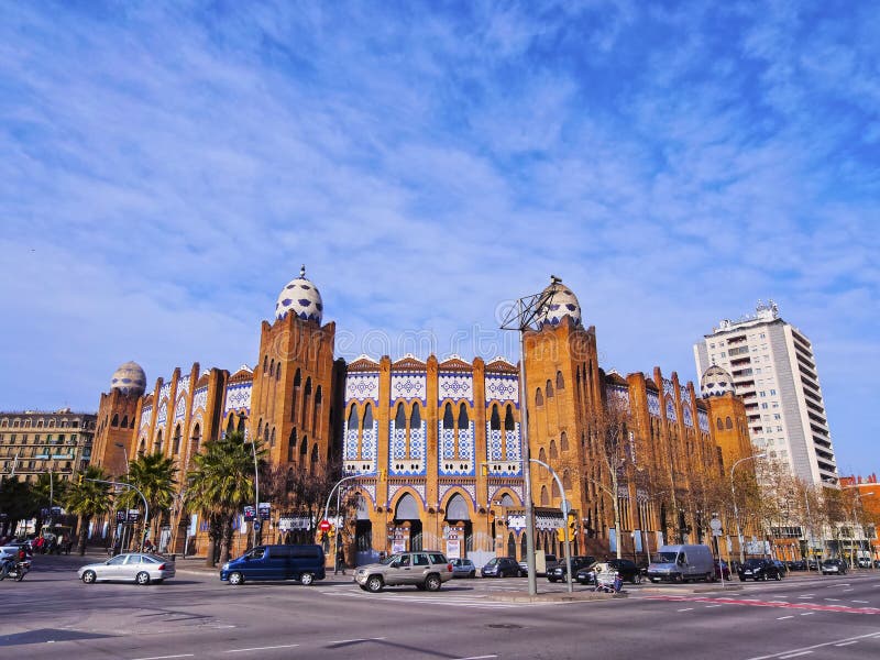 Bullring in Barcelona royalty free stock photo