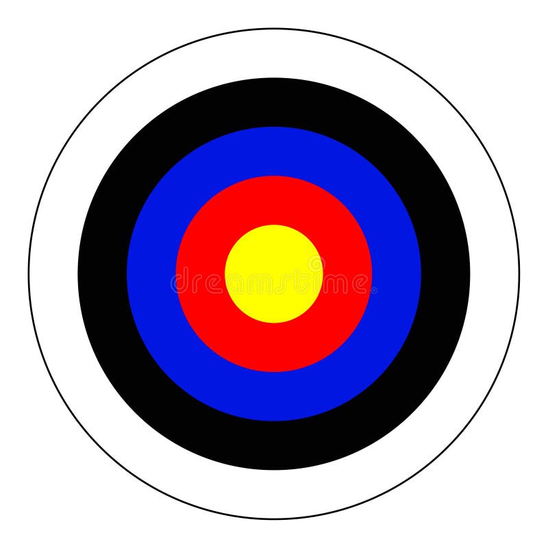 Bullseye иллюстрация вектора
