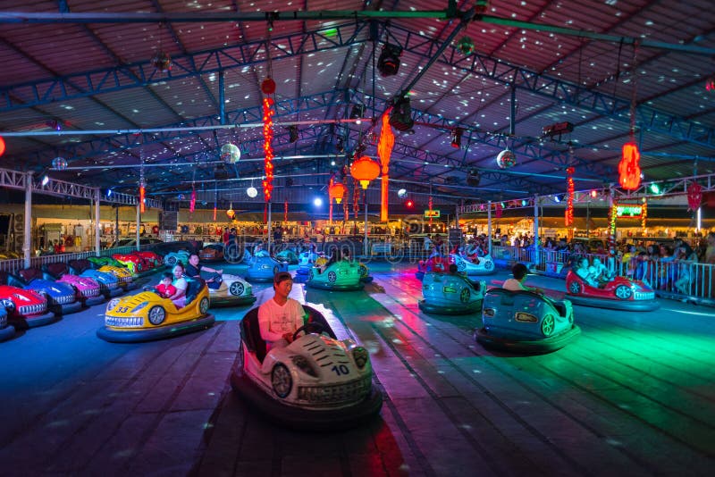 Bumper Cars at Night in Phnom Penh Editorial Image - Image of darkness ...