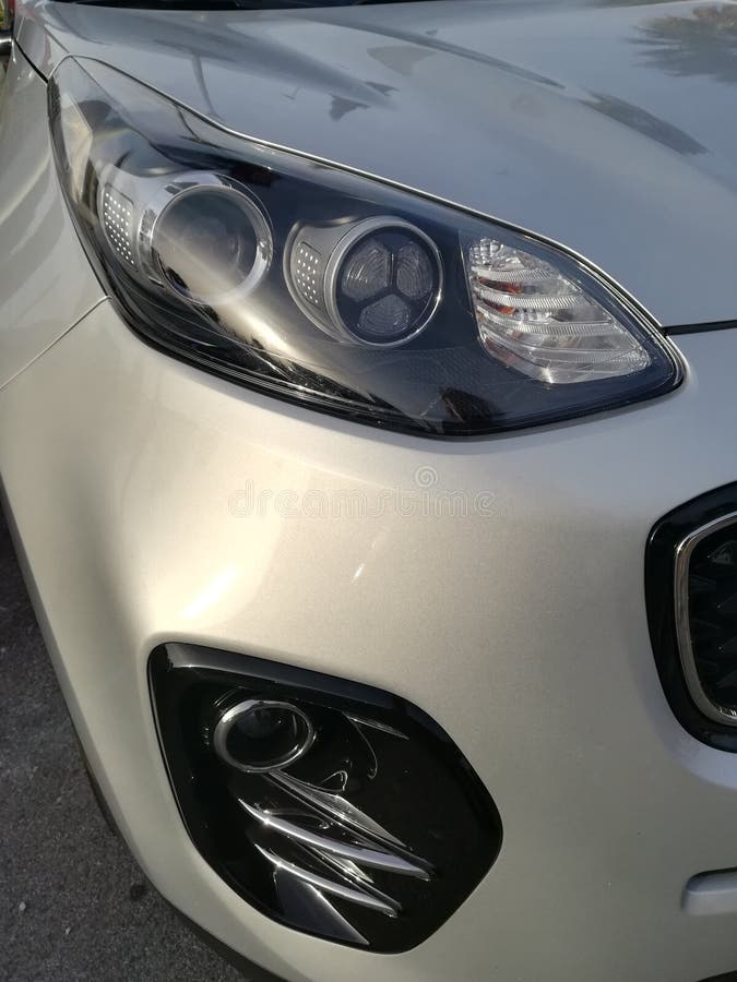 Bumper and Headlight of the Car 4wd Stock Photo Image of modern, auto