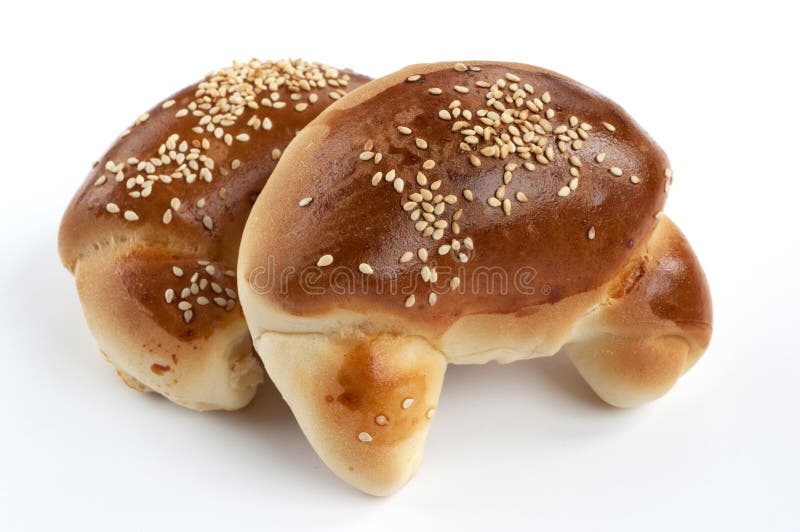 Bun-Croissants royalty free stock image