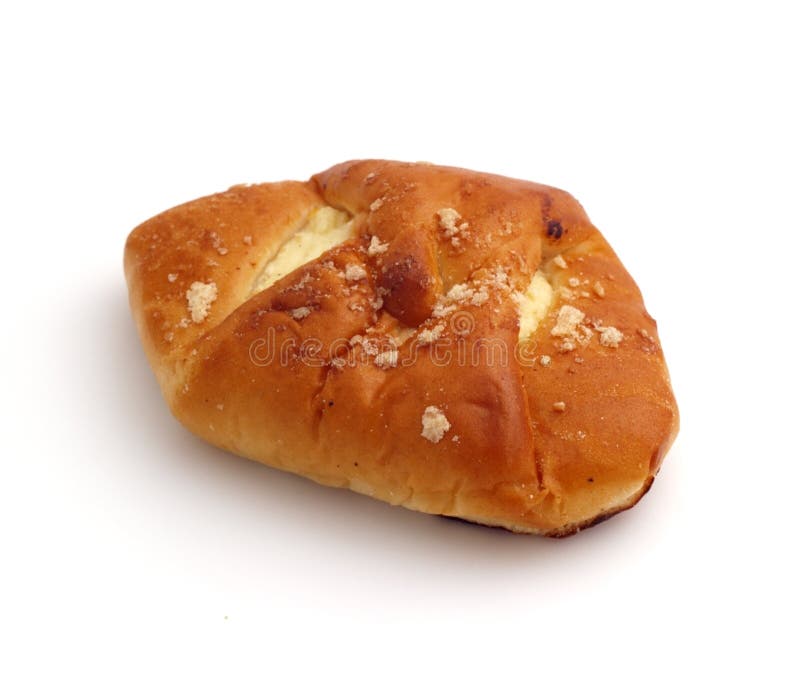 Bun Filled with Cottage Cheese Stock Photo Image of white, yellow 4192650