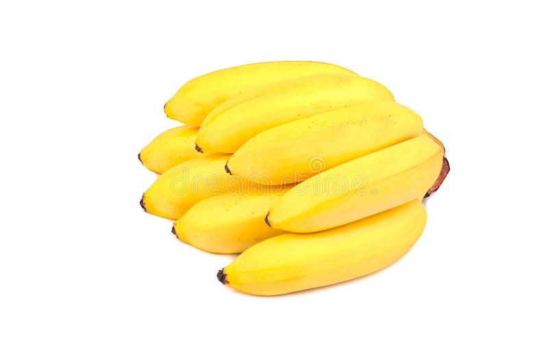 Bunch banana baby (mini) royalty free stock image Bunch banana baby (mini) royalty free stock image