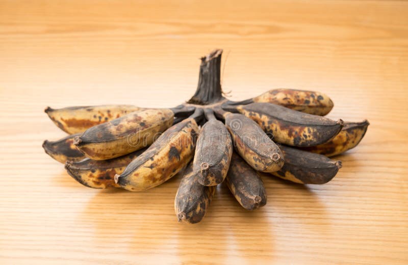 Bunch Of Black Overripe Bananas Stock Photo Image of ripened, over 78127132