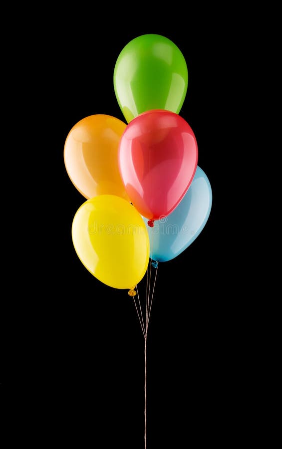 115 Vibrant Colorful Balloons Black Background Stock Photos - Free &  Royalty-Free Stock Photos from Dreamstime
