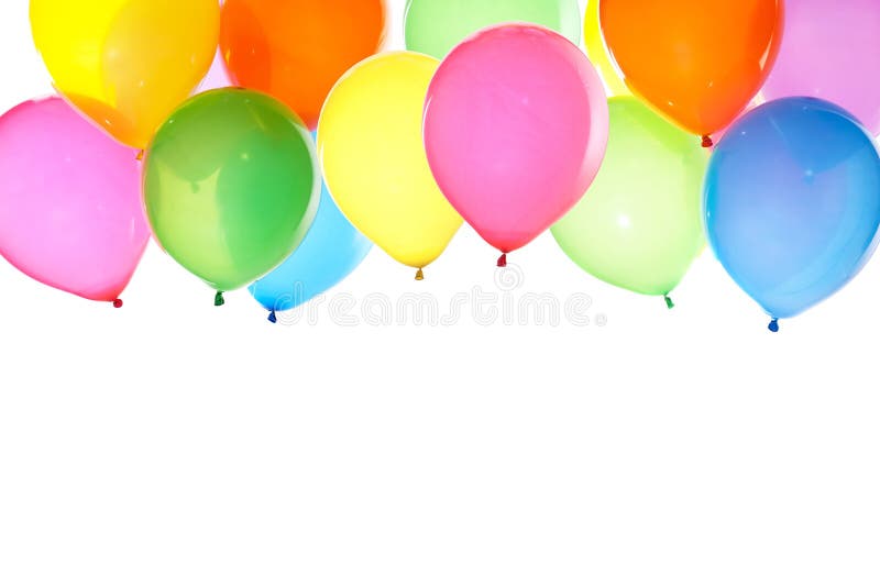 Bunch of colorful balloons background