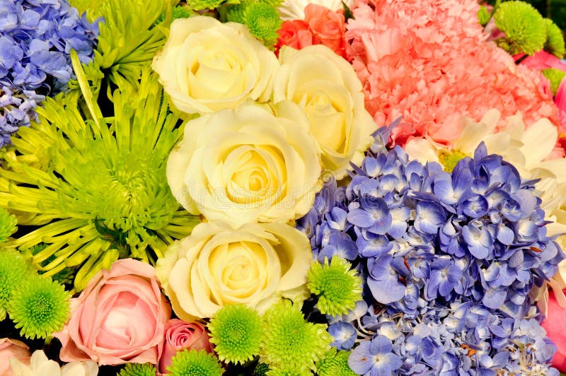 A bunch of flowers stock image. Image of decoration, bloom 22550393