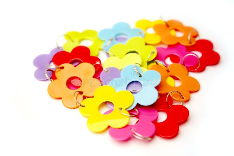 Bunch of plastic flowers stock image. Image of shadow 2561667