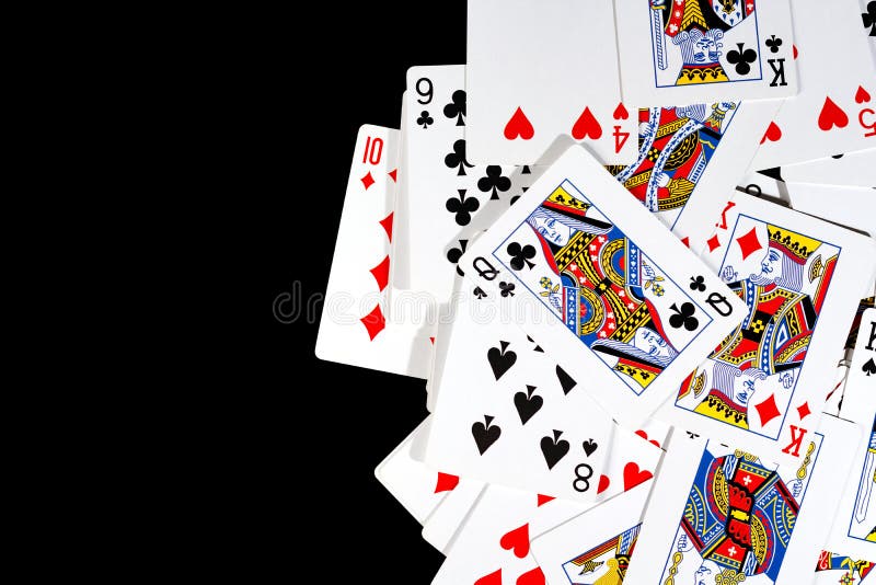 Bunch of Playing Cards of Different Colors Stock Photo - Image of ...